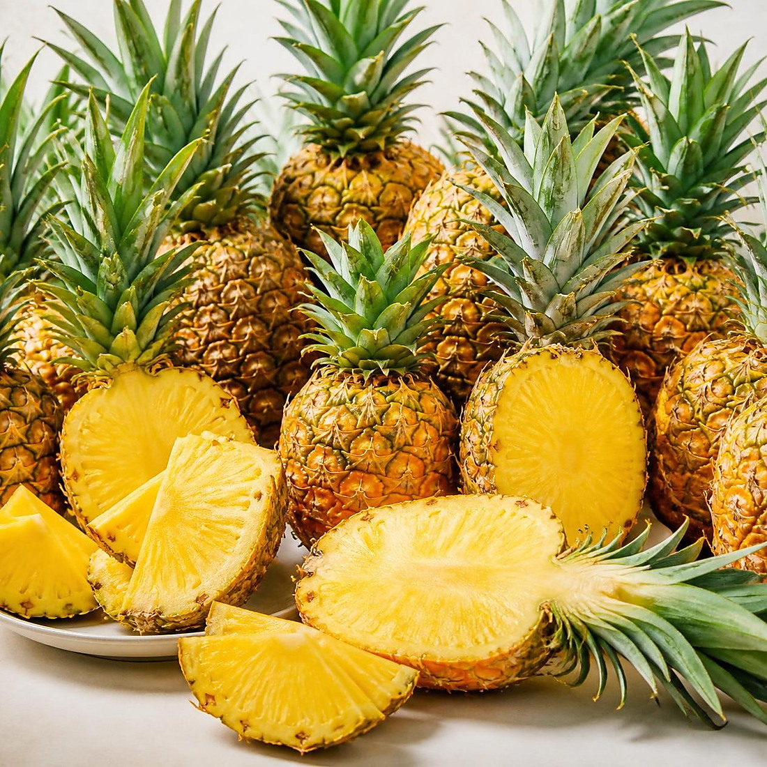 Fresh Pineapple available for enquiry at Karai Bazaar Karaikudi