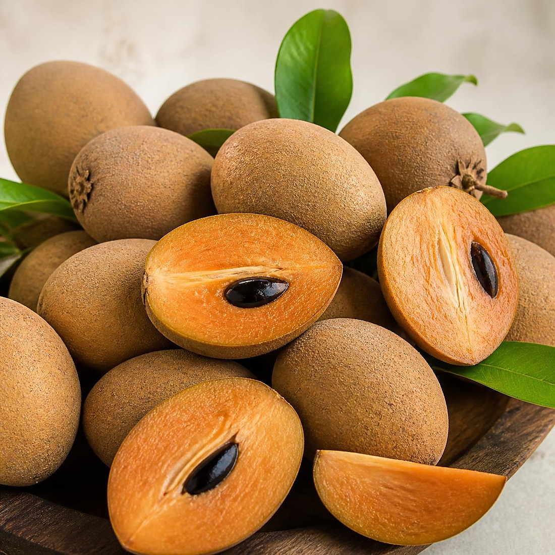 Fresh Sapota available for enquiry at Karai Bazaar Karaikudi